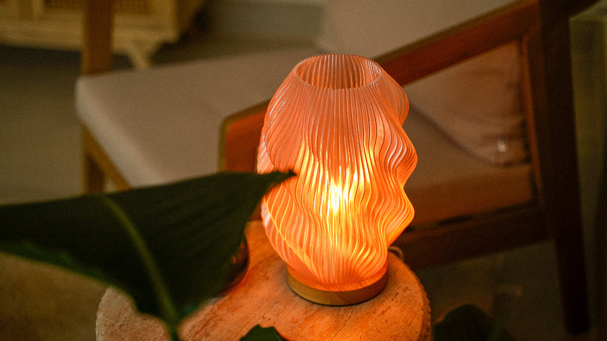 Farbige Tischlampen